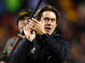 Thomas Frank og Brentford drømmer om kvalifikation til de europæiske turneringer.