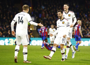 Eriksen lavede assist, da Bruno Fernandes scorede til 1-0