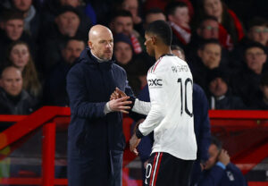 Erik ten Hag har store roser til Marcus Rashford.