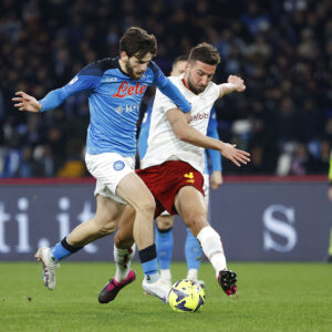 Napoli spillede mod Roma i Serie A.