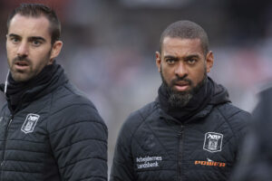 David Nielsen og Rubén Sellés har arbejdet sammen i flere omgange. Her ses de i AGF.