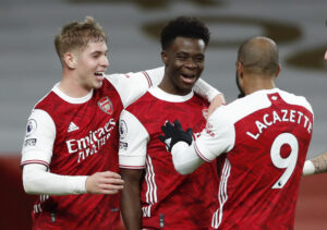 Bukayo Saka er angiveligt enig med Arsenal om en ny kontrakt.