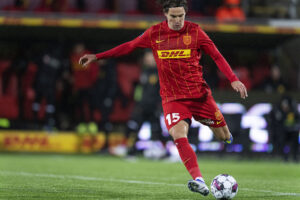 FC Nordsjællands trup mod OB i Superligaen på Right to Dream Park den 24. februar 2023.