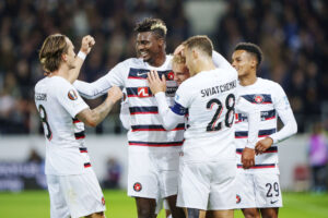 Kristoffer Olsson har det godt i FC Midtjylland, men skal efter planen tilbage til Anderlecht til sommer.