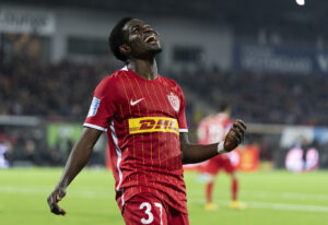 Ernest Nuamah scorede hattrick i fredagens tidlige test.