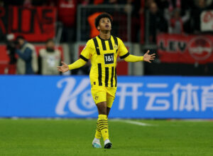 Karim Adeyemi fik målt den højeste fart i Bundesligaens historie mod Freiburg.