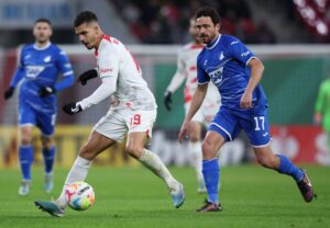 Thomas Delaney i sin Bundesliga-debut for Hoffenheim.