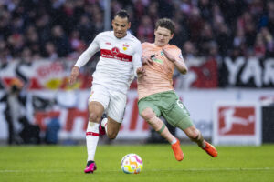 Jens Stage scorede sit første mål for Werder Bremen.