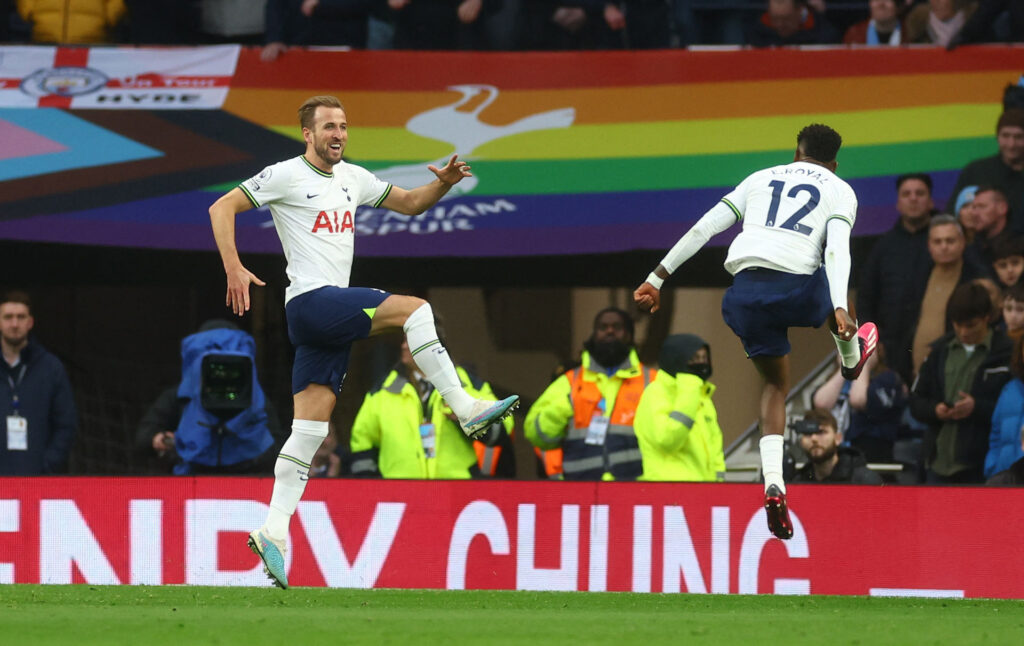 Harry Kane er nu den mest scorende Tottenham-spiller nogensinde med sin scoring mod City.