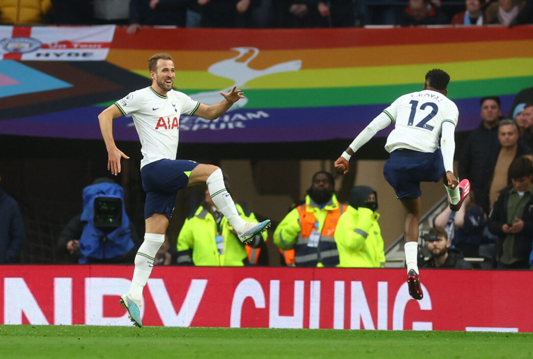 Harry Kane er nu den mest scorende Tottenham-spiller nogensinde med sin scoring mod City.