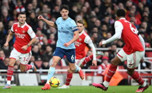Christian Nørgaard og Brentford op imod Arsenal