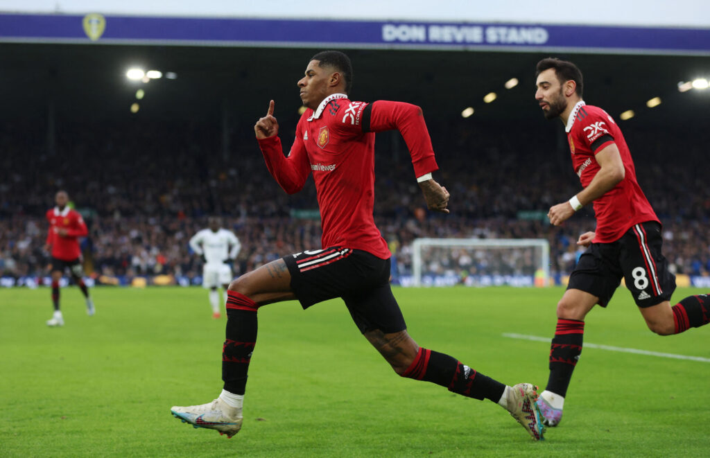 Marcus Rashford sendte Manchester United på sejrskurs med sin scoring i det 80. minut.