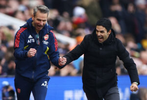 Arteta jubler efter Jorginhos drøn mod Aston Villa.