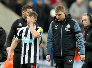 Eddie Howe efter nederlaget mod Liverpool.