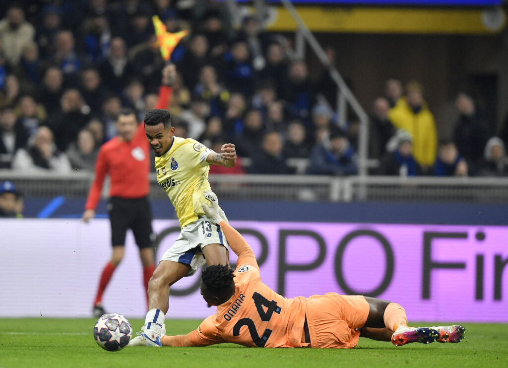 Inter Milans Andre Onana stod godt i Champions League-kampen mod FC Porto.