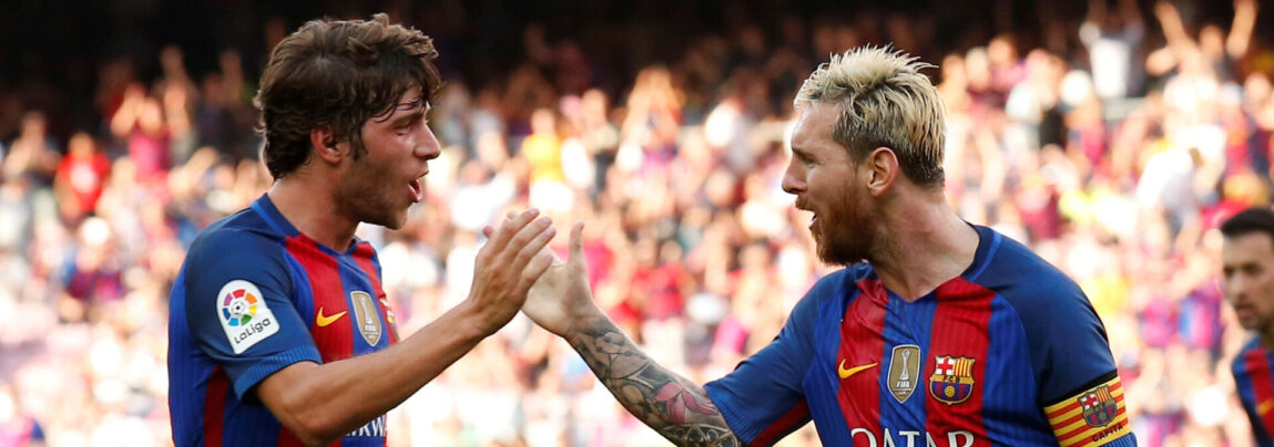 Messi, Sergio Roberto, FC Barcelona.