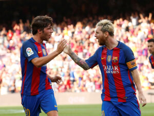 Messi, Sergio Roberto, FC Barcelona.