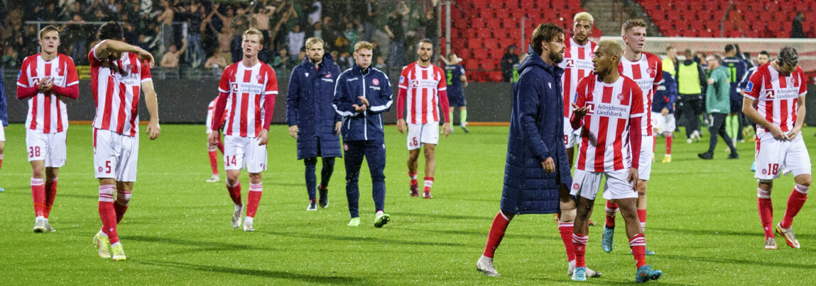 AaB's trup til mandagens Superligaopgør hjemme på Aalborg Portland Park mod FC Midtjylland.
