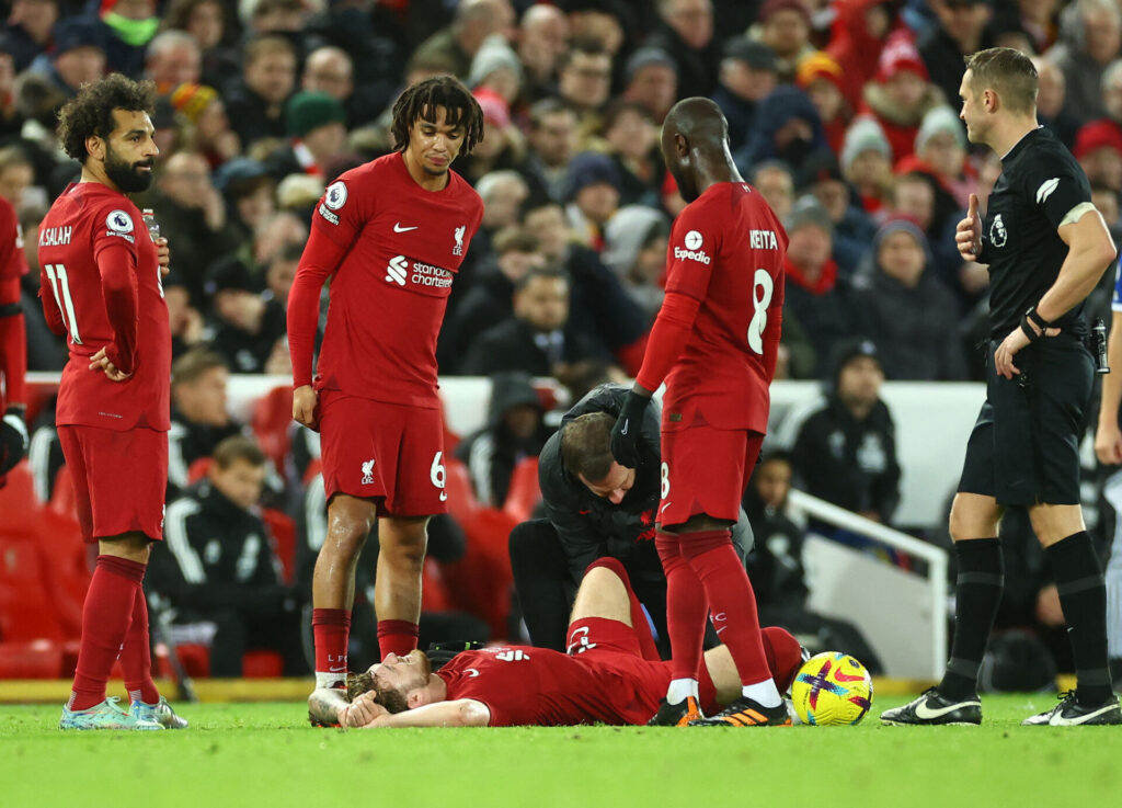 Liverpool er ifølge opgørelsen det hold, der har været hårdest ramt af skader i denne sæson.