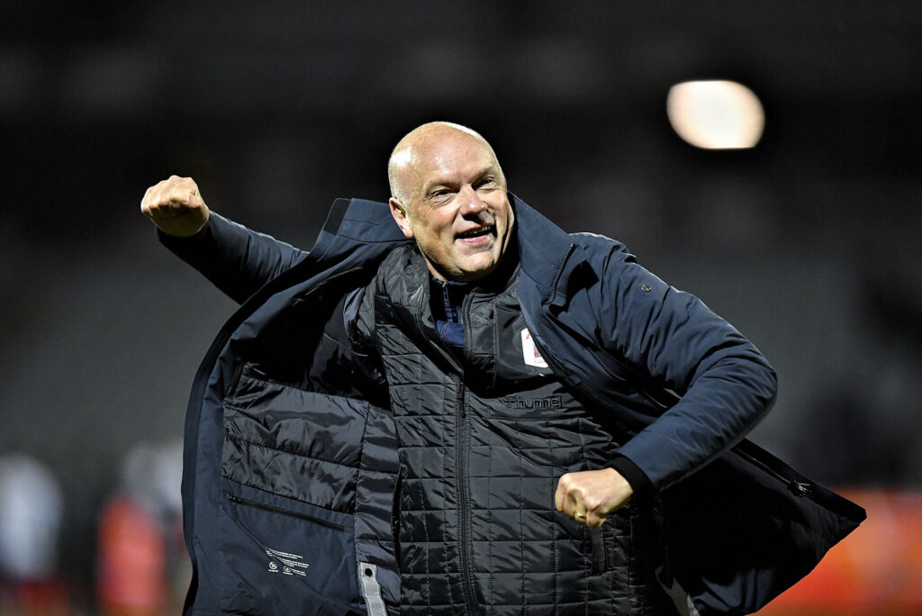 AGF's cheftræner, Uwe Rösler, var glad for sejren over Horsens.