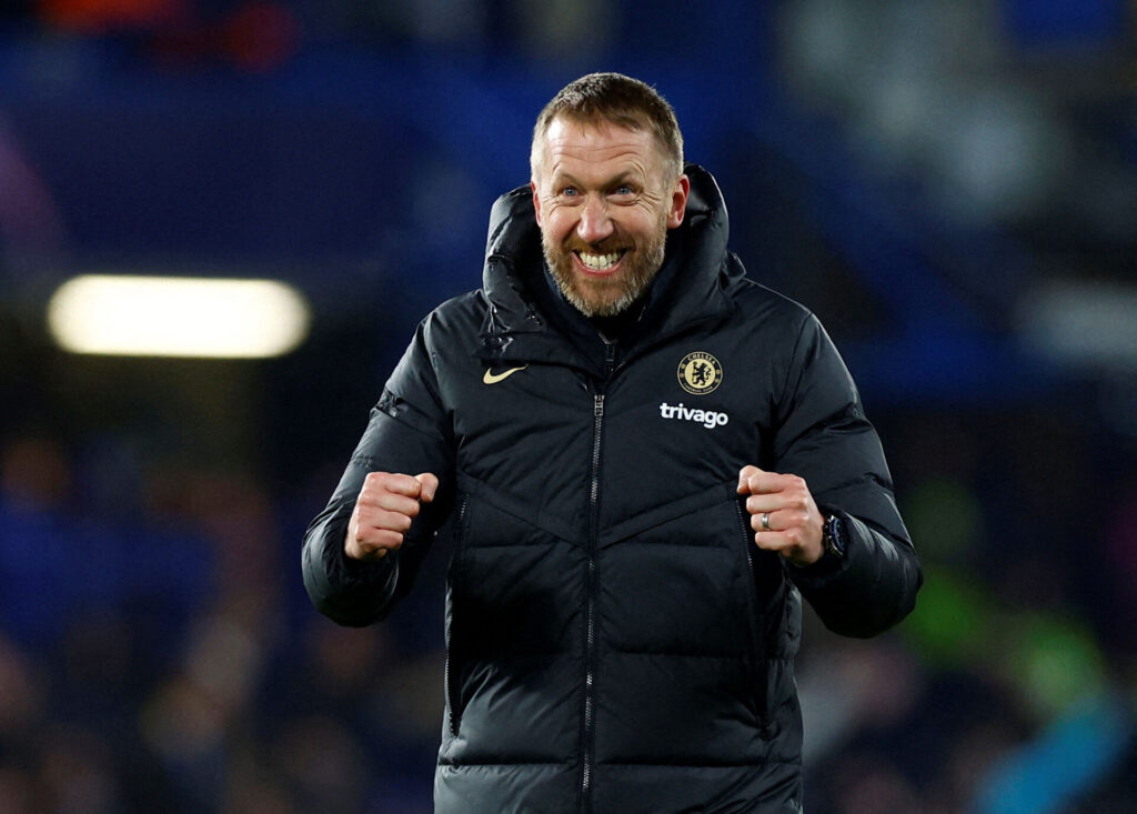 Graham Potter, Chelsea-Dortmund Champions League straffespark.