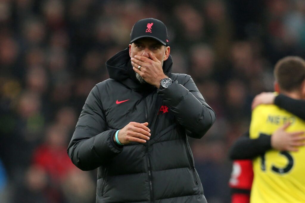 Jürgen Klopp forklarer Liverpools nedtur mod Bournemouth.