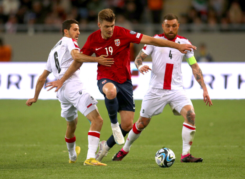 Uden Erling Haaland skuffede Norges landshold i EM kvalifikationskampen mod Georgien.