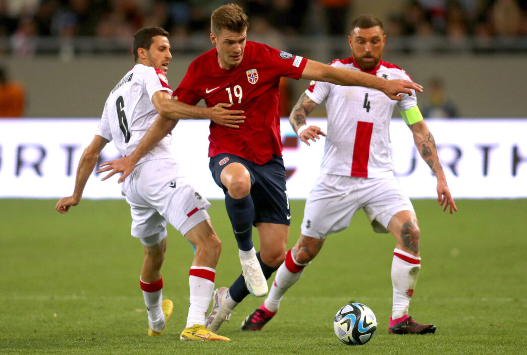Uden Erling Haaland skuffede Norges landshold i EM kvalifikationskampen mod Georgien.