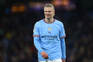 Erling Haaland er tilbage på træningsbanen i Manchester City.