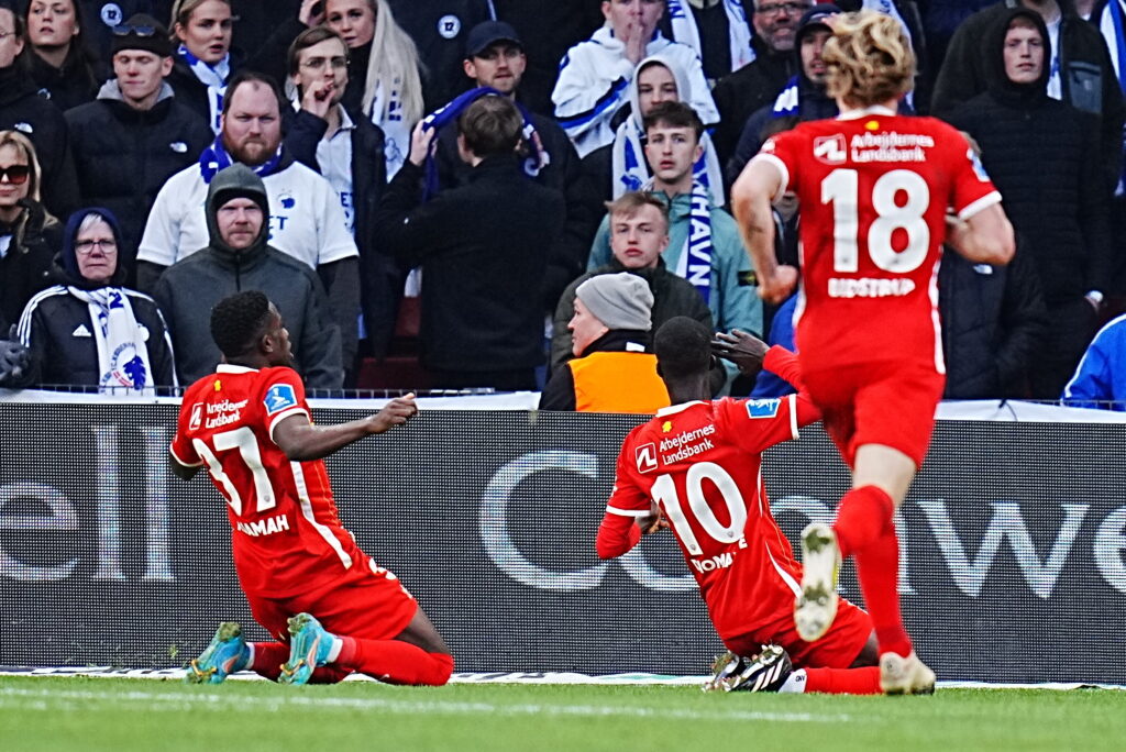 Mohamed Diomande har før scoret et mål helt magen til søndagens 1-0 mål mod F.C. København