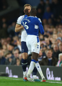 Doucoure Harry Kane Everton Tottenham Premier League