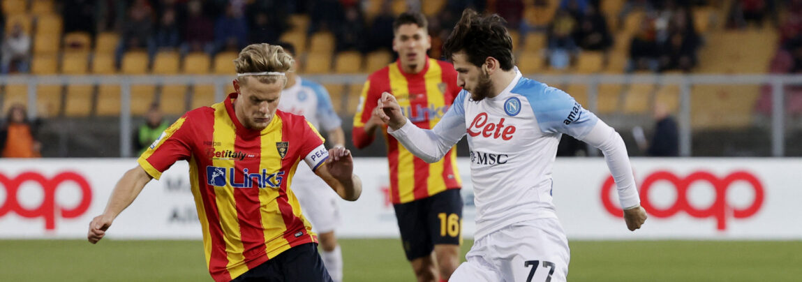 Morten Hjulmand og Lecce tabte med 2-1 til Napoli.