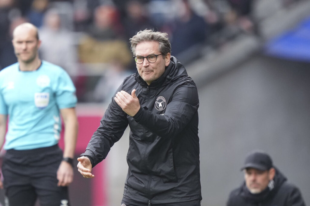 FC Midtjyllands trup mod AaB i Superligaen.