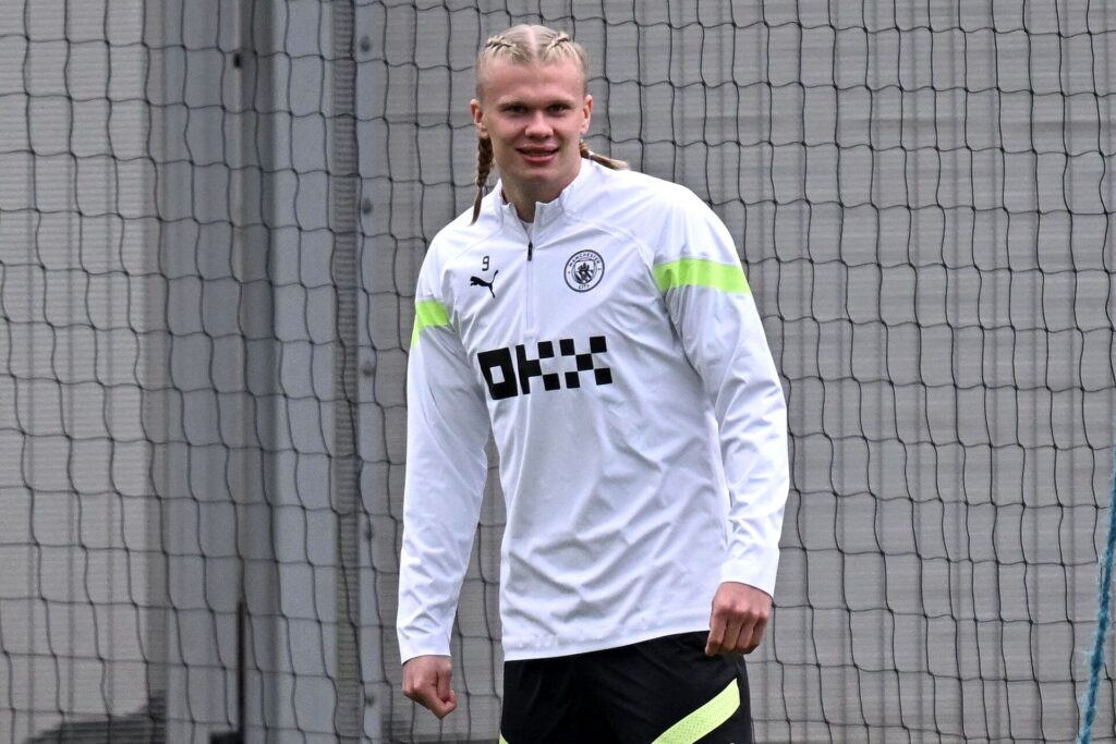 Erling Haaland, startellevere Manchester City- Bayern München Champions League.