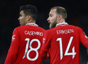 Sammen med Casemiro og Bruno Fernandes har Christian Eriksen en statistik for Manchester United, der må får manageren til at håbe, at de kan holde sig skadesfri.
