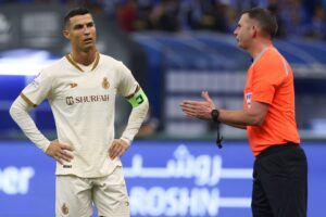 Cristiano Ronaldo blev hånet med Messi tilråb, da han spillede for sin klub Al Nassr.
