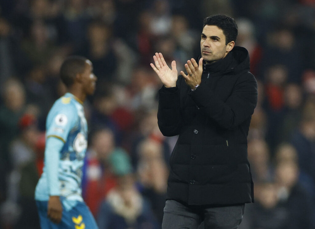 Mikel Arteta roste sine spillere, efter Arsenals 3-3 Premier League-kamp imod Southampton, hvor holdet var lige ved at tabe.