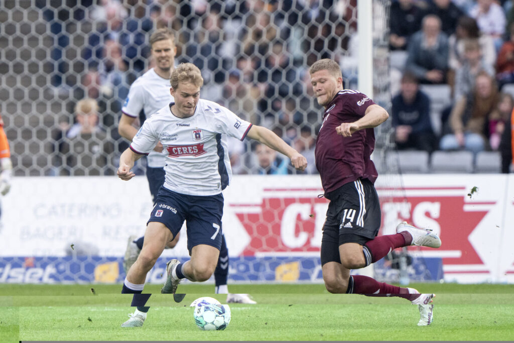 F.C. Københavns Andreas Cornelius udgik med en skade i Superliga-kampen mod AGF.