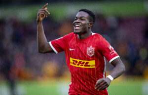 Ernest Nuamah er tilbage i FC Nordsjællands trup mod F.C. København.