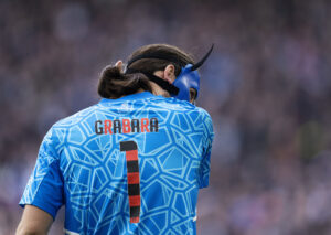 FCKs Kamil Grabara under superligakampen mellem FC København og Viborg FF i Parken søndag den 16. april 2023..