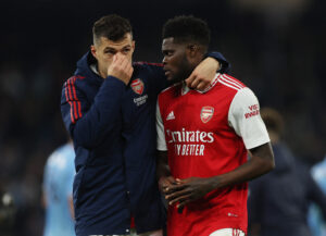 Granit Xhaka spiller formentlig sidste kamp for Arsenal søndag.