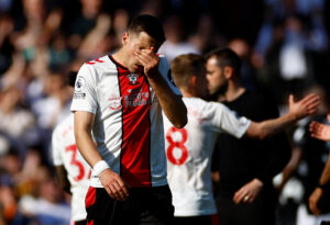 Southampton rykker ned fra Premier League.