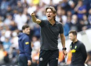 Brentford manager, Thomas Frank, udtaler, at holdet spillede sin bedste halvleg i Premier League sæsonen i udebaneopgøret mod Tottenham