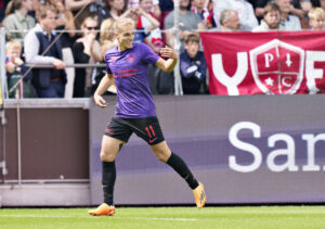 Topscorer Superliga Patrick Mortensen og Gustav Isaksen.