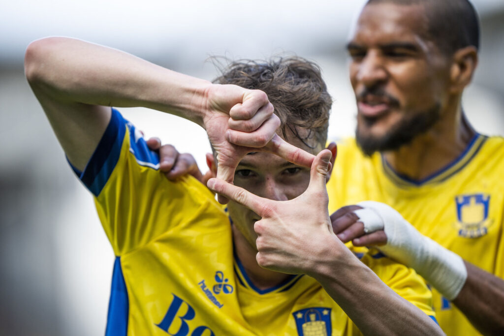Håkan Evjen scorede Brøndbys mål mod Viborg FF