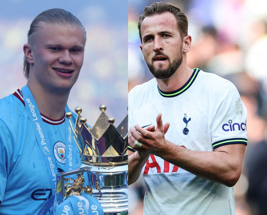 Harry Kane og Erling Haaland