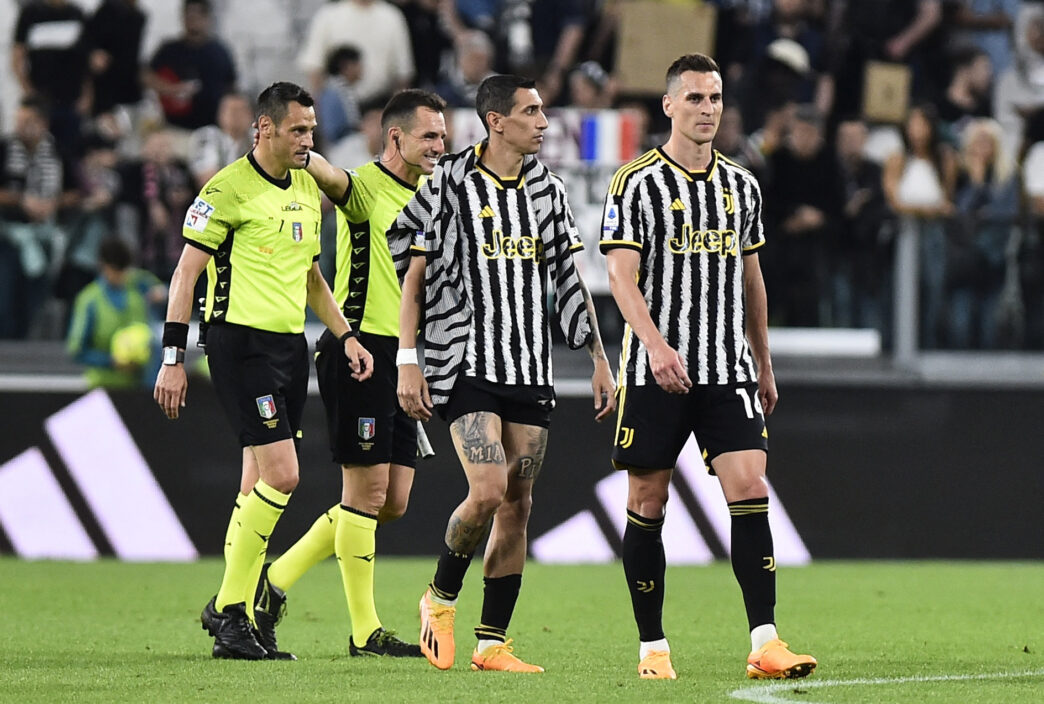 Ángel Di Maria siger farvel til Juventus.