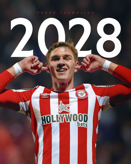 Brentford rykkede tidligere på sommeren ukrainske Yegor Yarmolyuk op i førsteholdstruppen, og nu har han fået kontrakt til 2028.