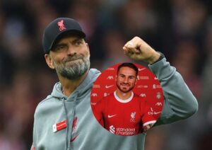 Liverpool-manager Jürgen Klopp jubler over tilgangen af argentinske Alexis Mac Allister.