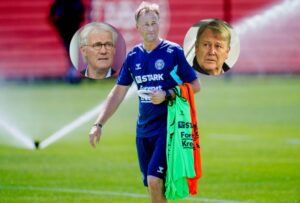 Den danske landstræner, Kasper Hjulmand, er af sine to forgængere, Åge Hareide og Morten Olsen, blevet rådet til ikke at bo i Danmark.